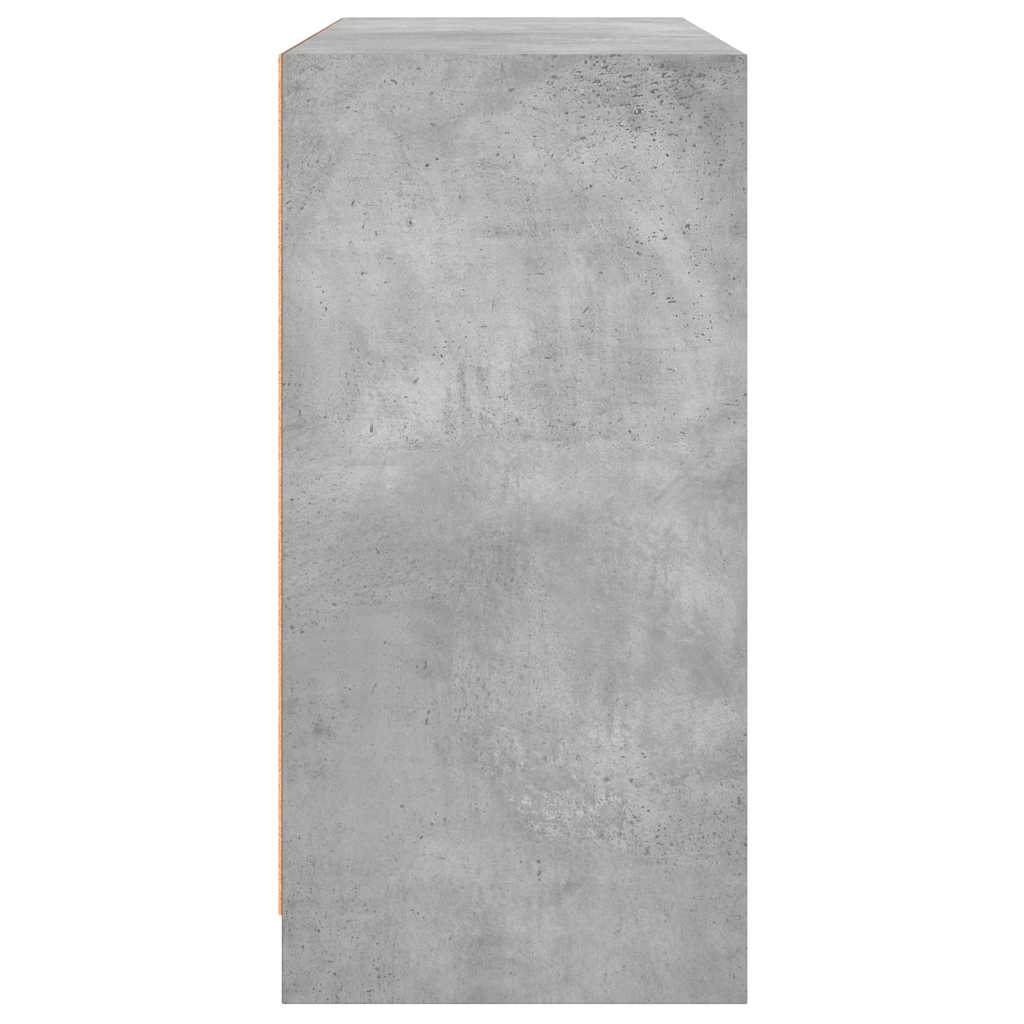 Komoda siva boja betona 102x37x75,5 cm od konstruiranog drva