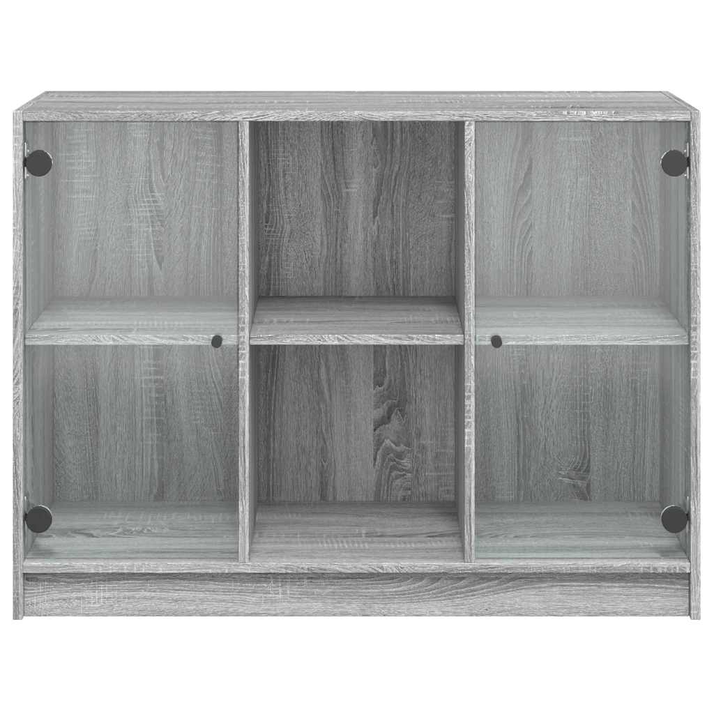 Komoda siva boja hrasta 102x37x75,5 cm od konstruiranog drva