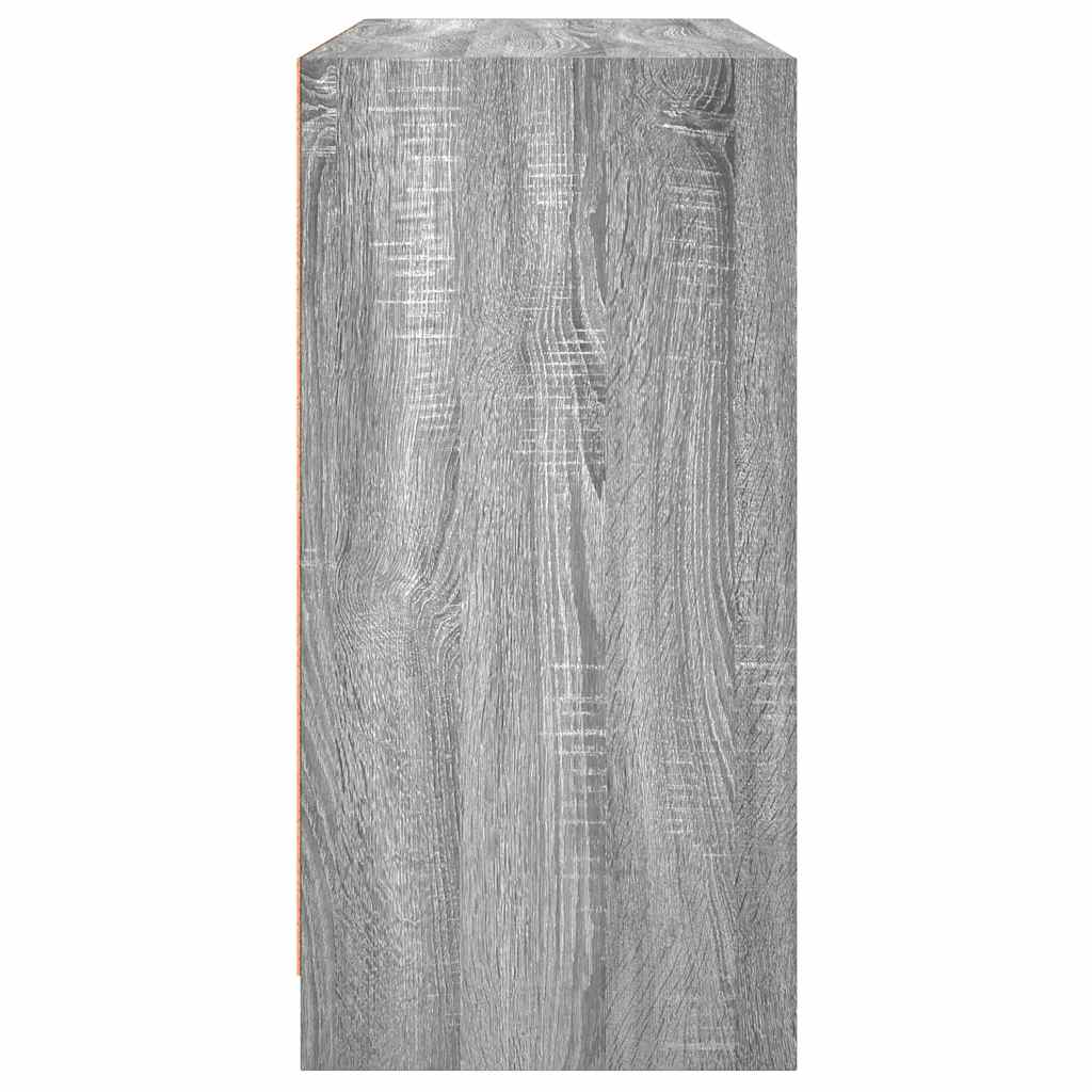 Komoda siva boja hrasta 102x37x75,5 cm od konstruiranog drva