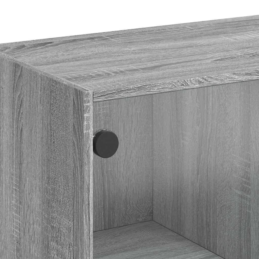 Komoda siva boja hrasta 102x37x75,5 cm od konstruiranog drva