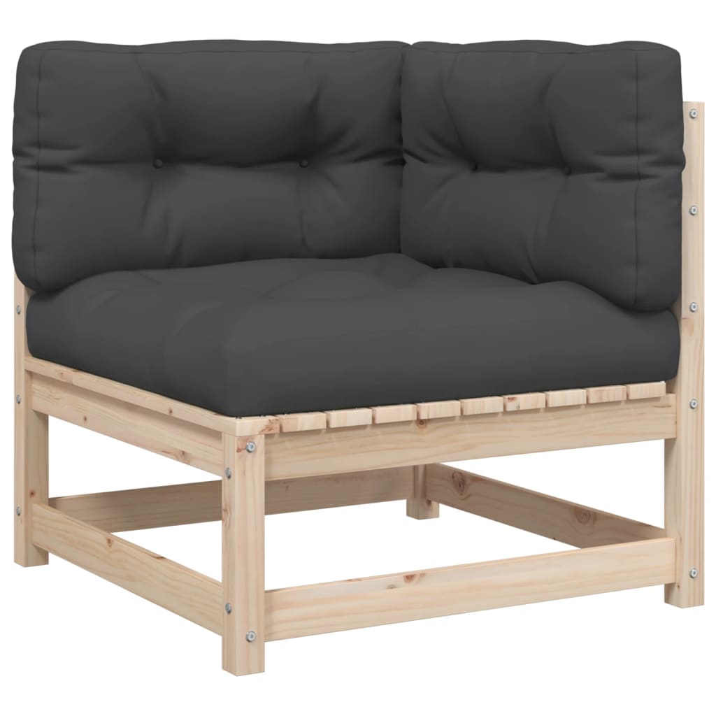 8-dijelni set vrtnih sofa s jastucima od masivne borovine