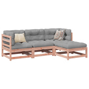 4-dijelni set vrtnih sofa od masivne duglazije i jelovine