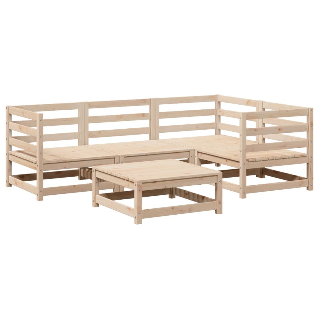 5-dijelni set vrtnih sofa od masivne borovine
