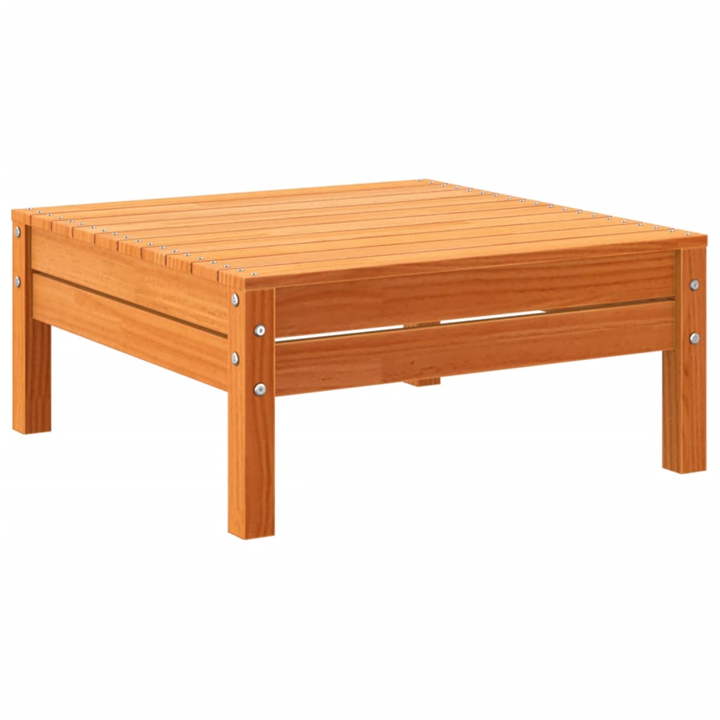 6-dijelni set vrtnih sofa s jastucima voštano smeđi od borovine