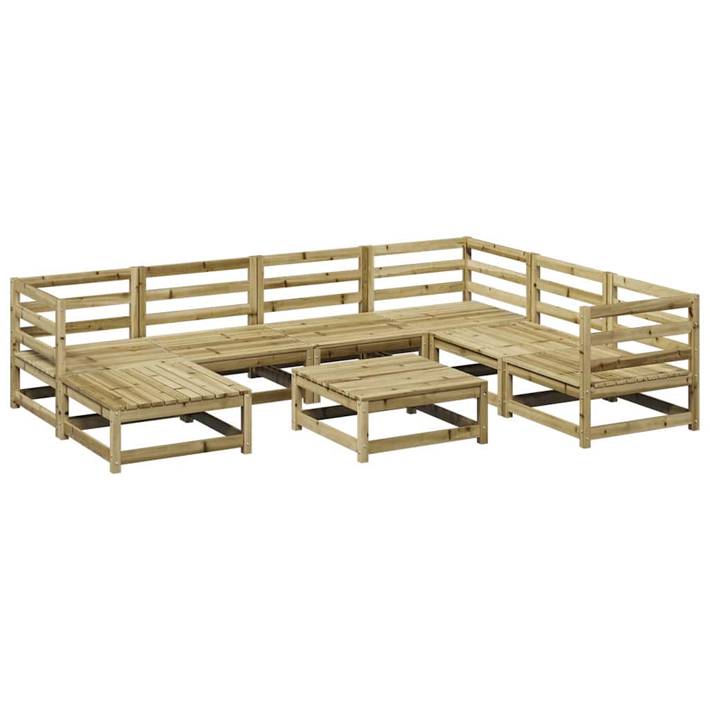 8-dijelni set vrtnih sofa od impregnirane borovine
