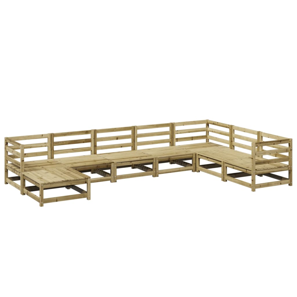 8-dijelni set vrtnih sofa od impregnirane borovine