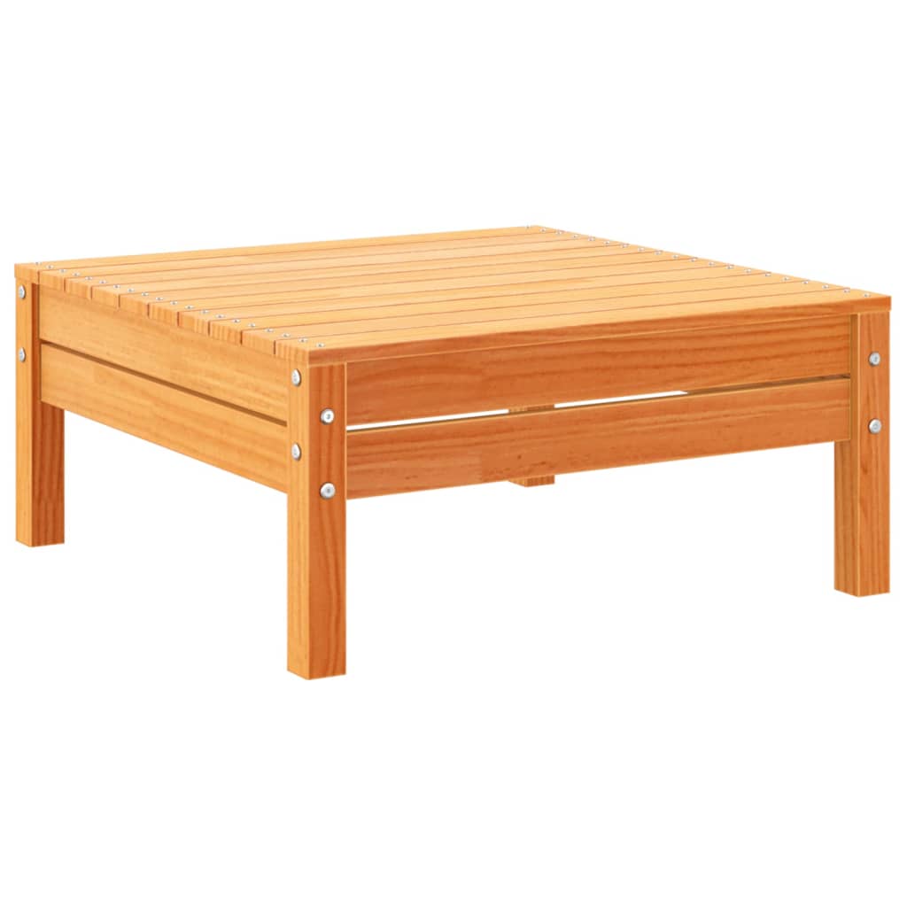 10-dijelni set vrtnih sofa s jastucima voštano smeđi borovine
