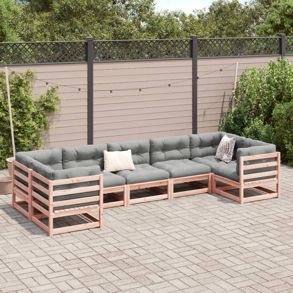 7-dijelni set vrtnih sofa od masivnog drva duglazije