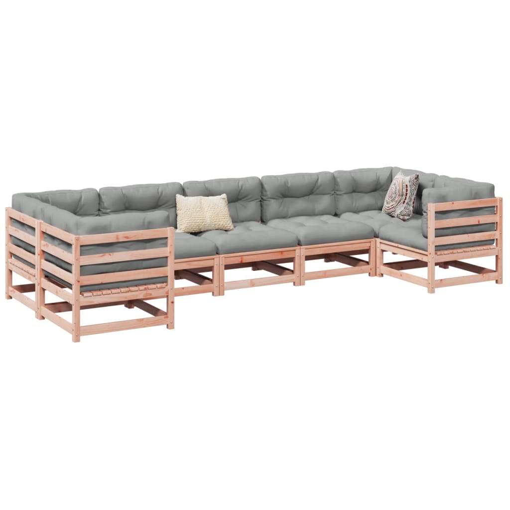 7-dijelni set vrtnih sofa od masivnog drva duglazije