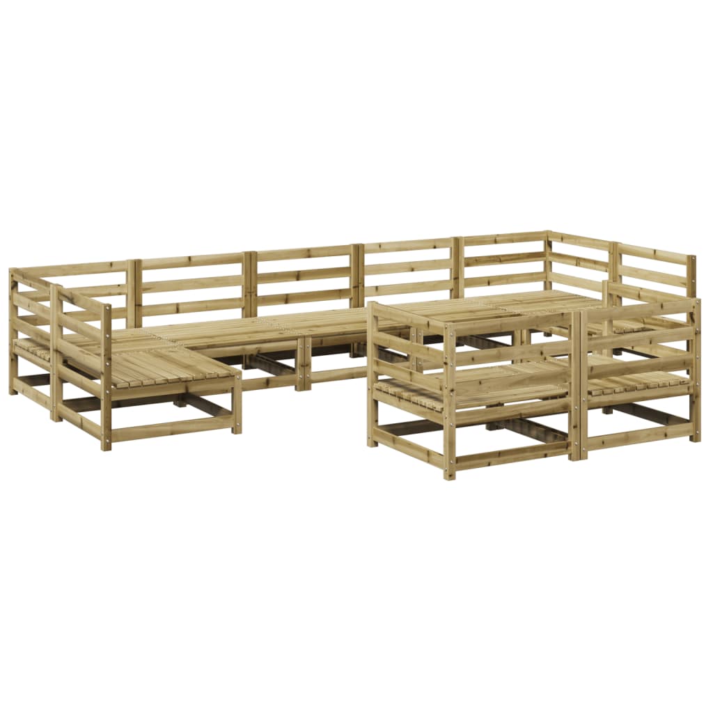 9-dijelni set vrtnih sofa od impregnirane borovine