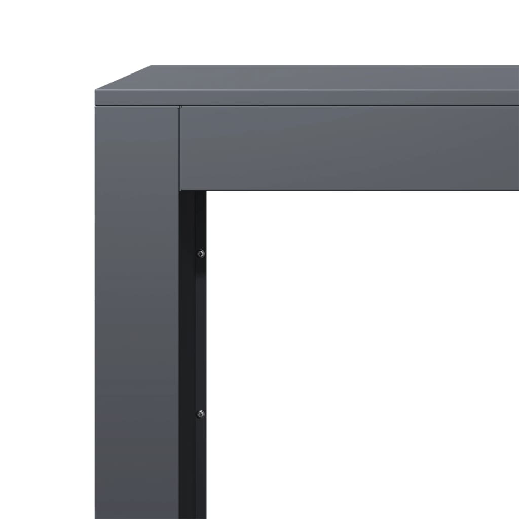 Stalak za drva za ogrjev antracit 100x40x100 cm čelični