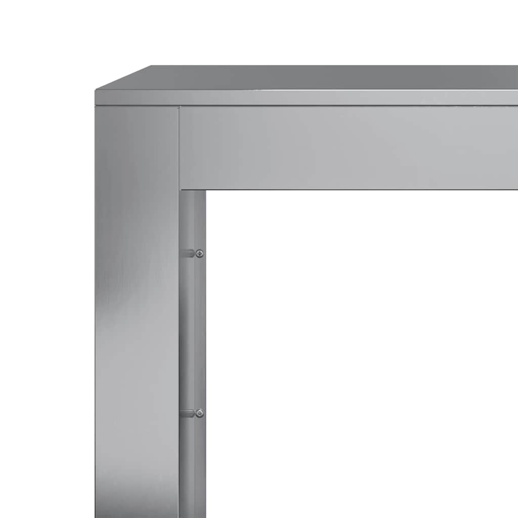 Stalak za drva za ogrjev 100x40x100 cm od pocinčanog čelika