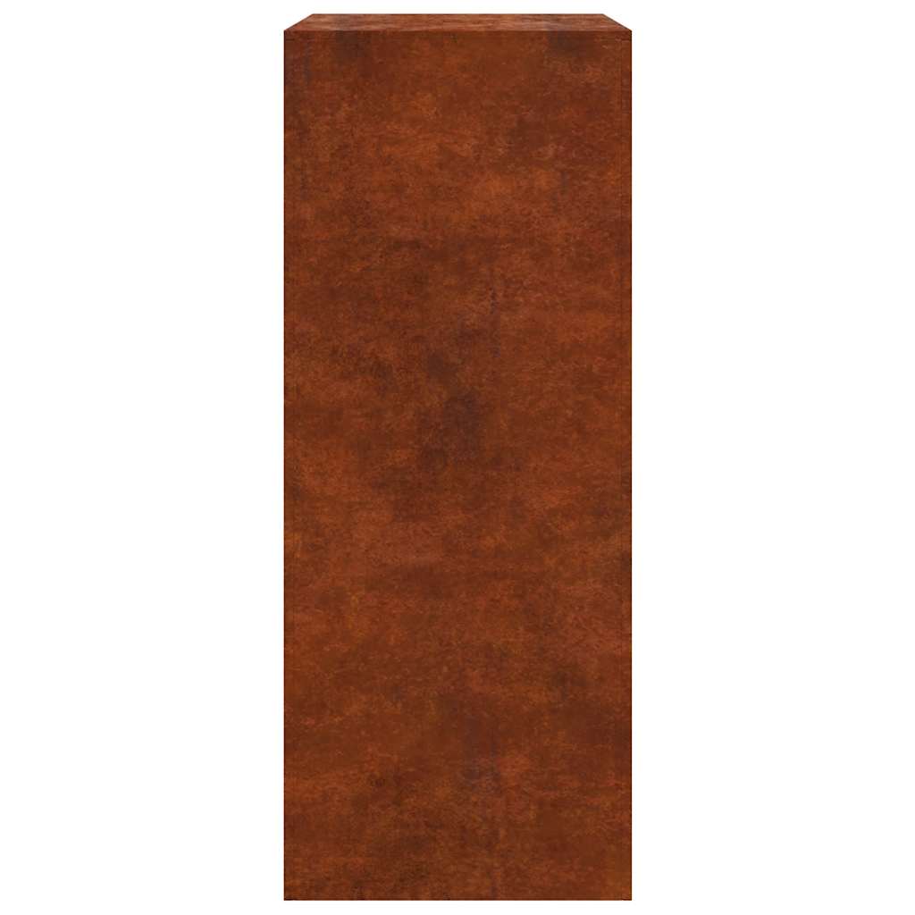 Stalak za drva za ogrjev 60x40x100 cm Pohabani čelik