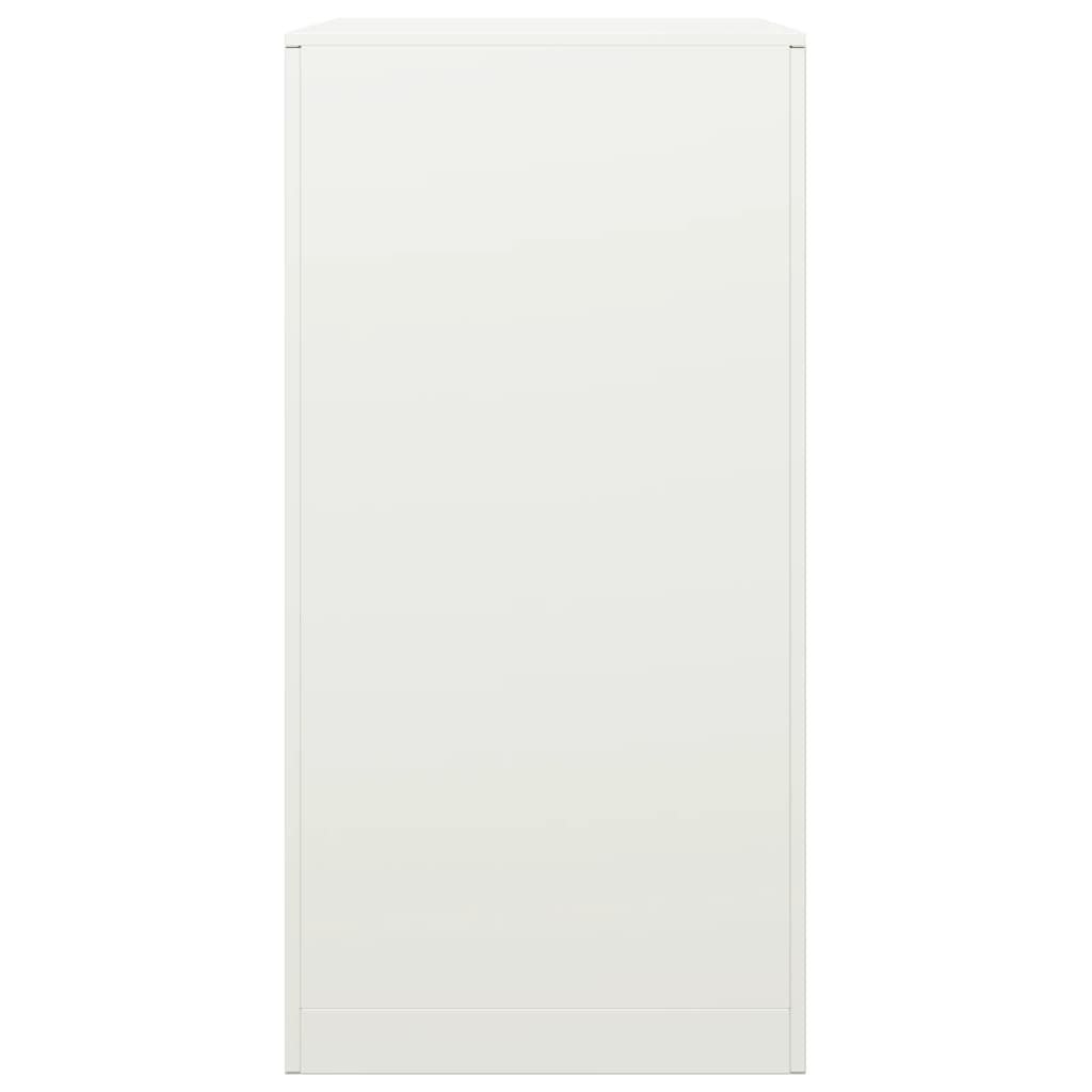 Stalak za drva za ogrjev bijeli 60x40x80 cm čelični