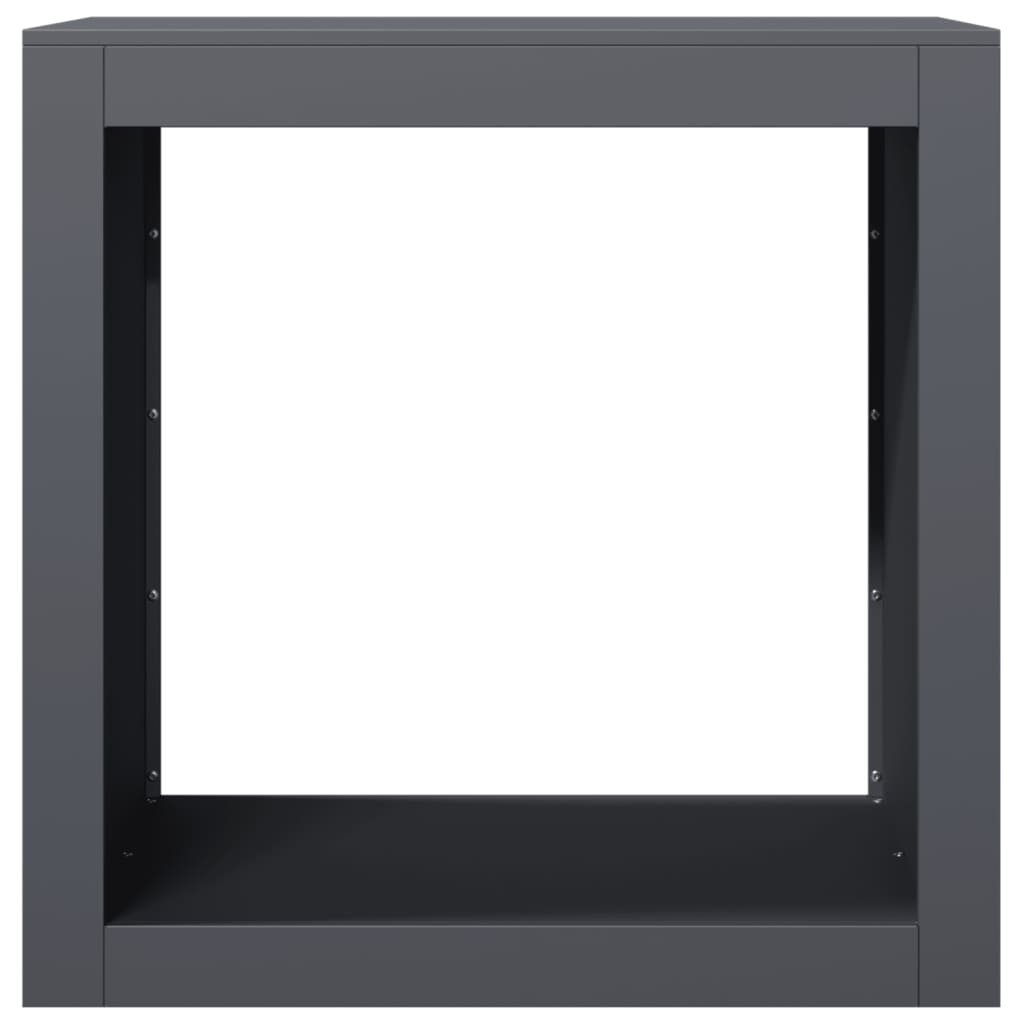 Stalak za drva za ogrjev antracit 60 x 40 x 60 čelični
