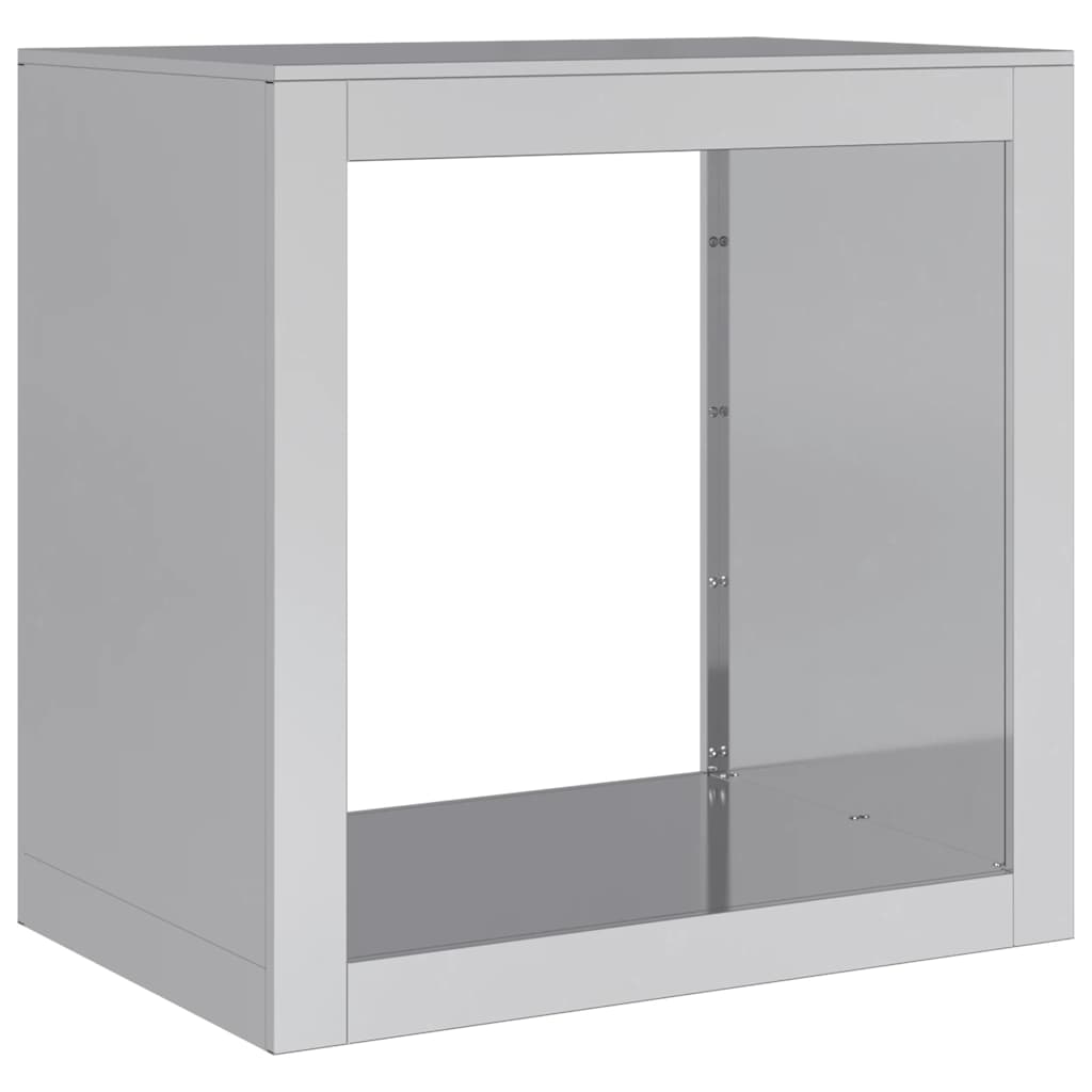 Stalak za drva za ogrjev 60 x 40 x 60 cm od pocinčanog čelika