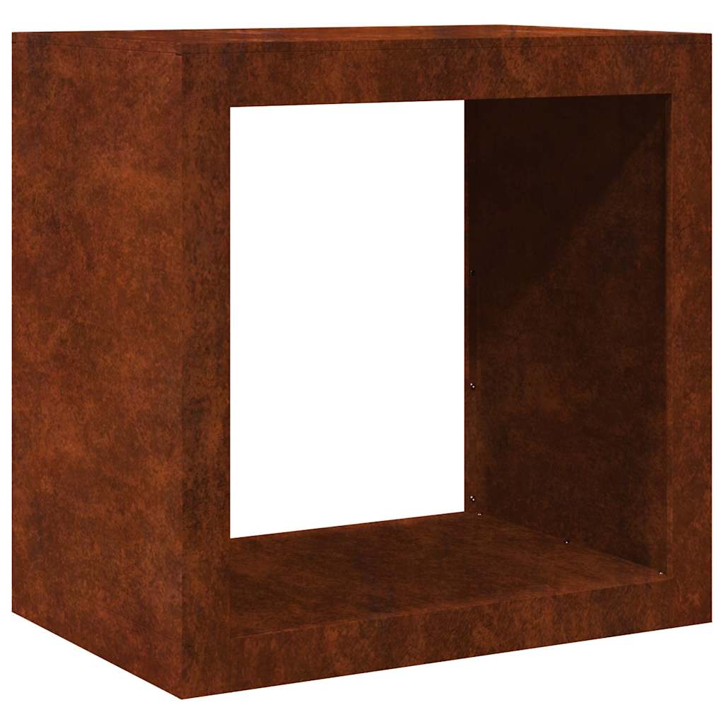 Stalak za drva za ogrjev 60 x 40 x 60 cm Pohabani čelik