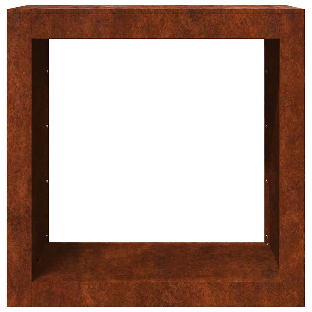 Stalak za drva za ogrjev 60 x 40 x 60 cm Pohabani čelik