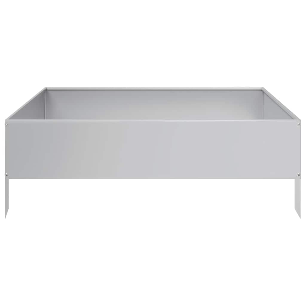 Povišena vrtna gredica 100x100x33,5 cm pocinčani čelik
