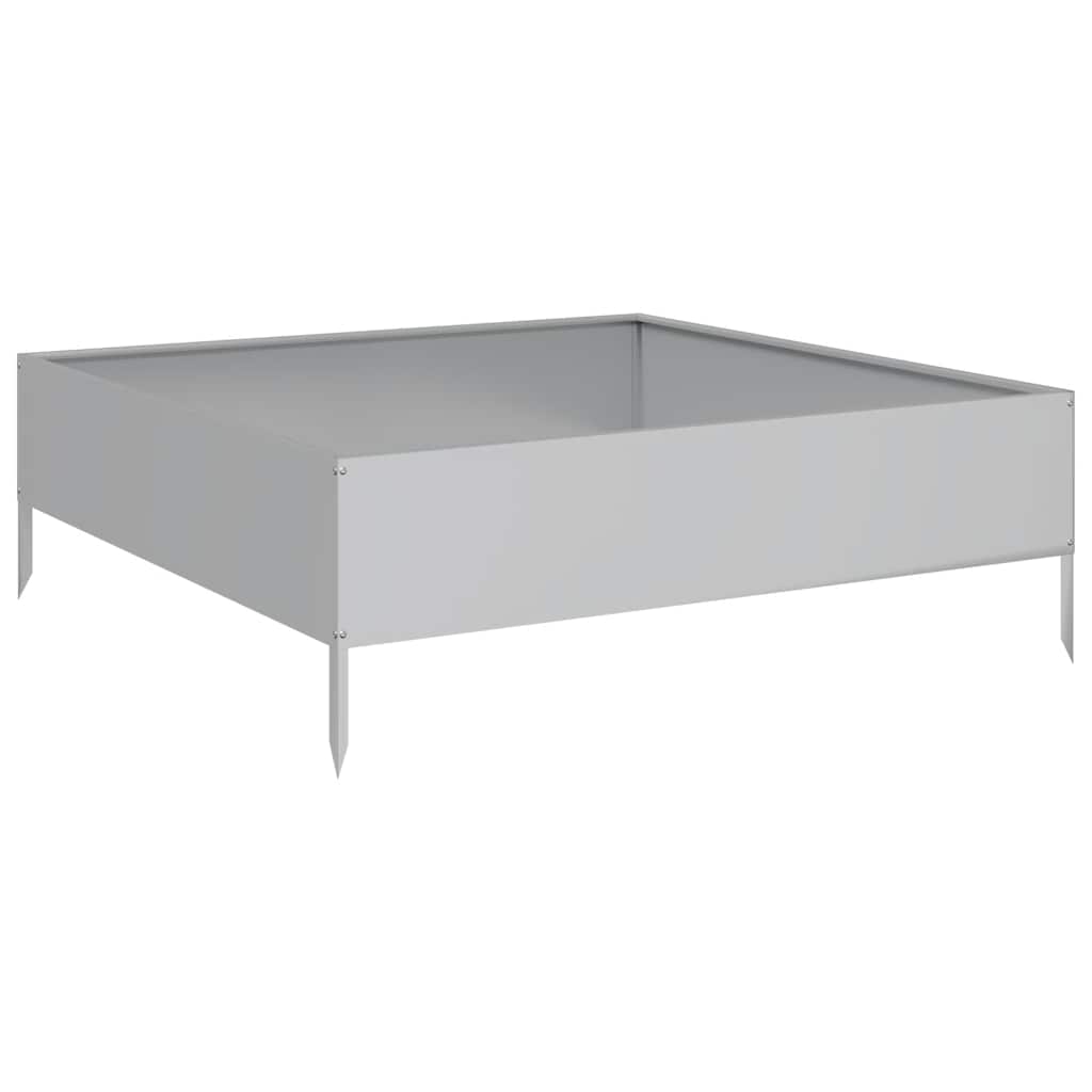 Povišena vrtna gredica 100x100x33,5 cm pocinčani čelik