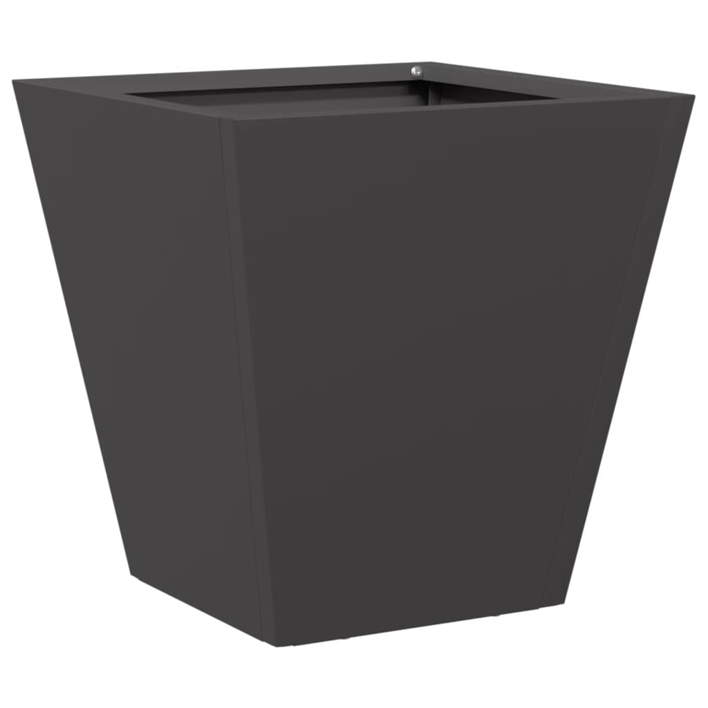 Vrtne sadilice 2 kom crne 30x30x30 cm čelične