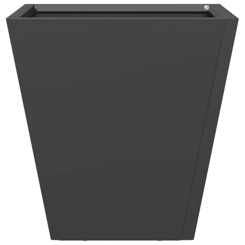 Vrtne sadilice 2 kom crne 30x30x30 cm čelične