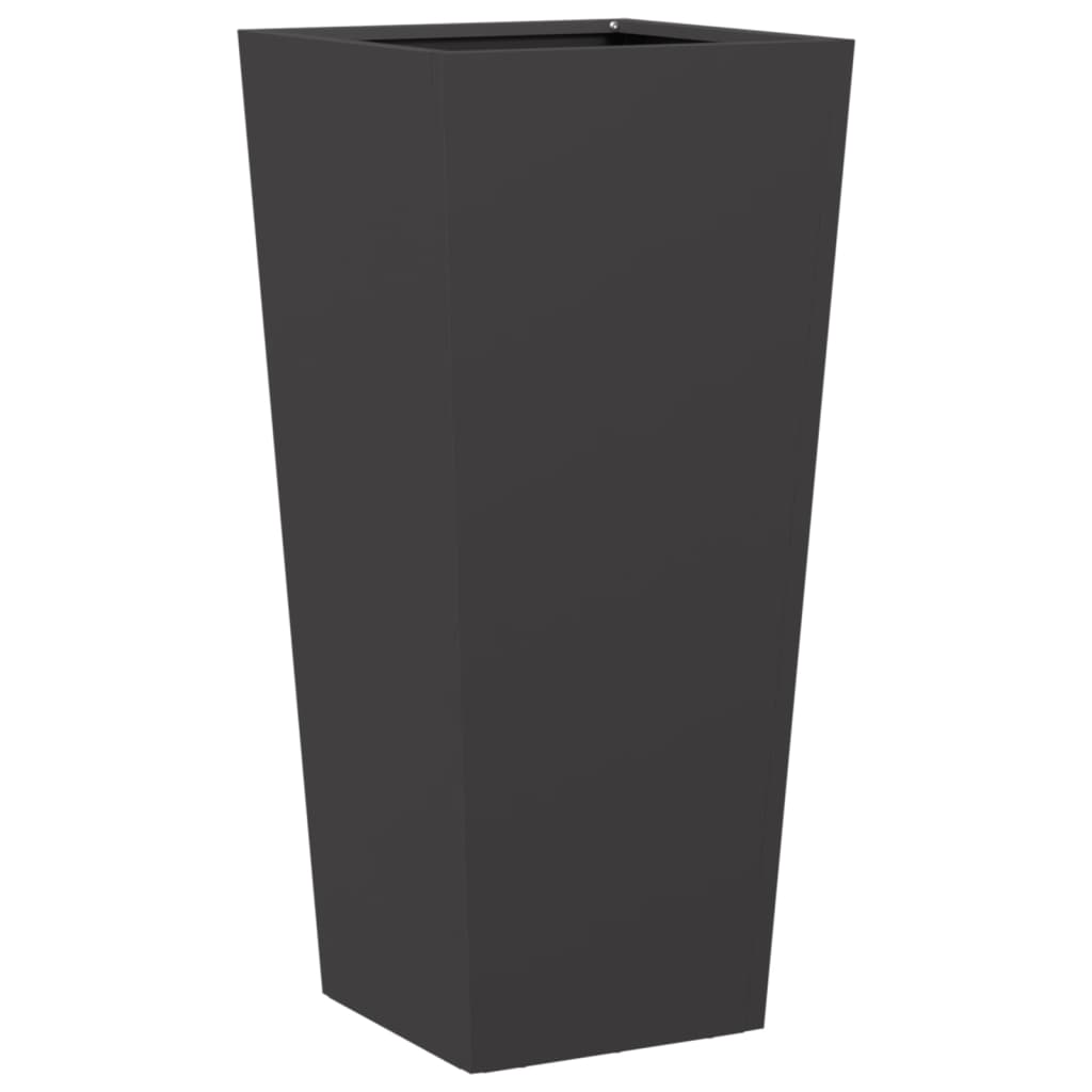 Vrtne sadilice 2 kom crne 35 x 35 x 75 cm čelične