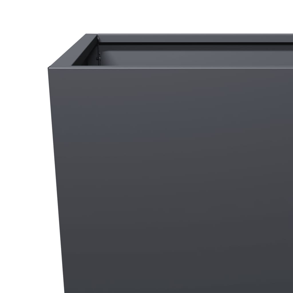 Vrtna sadilica antracit 35x35x75 cm čelična