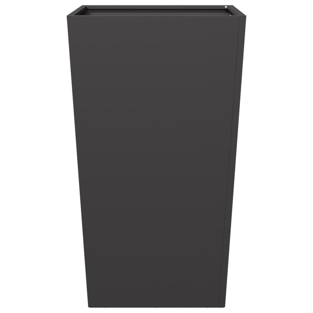Vrtna sadilica crna 45x45x75 cm čelična