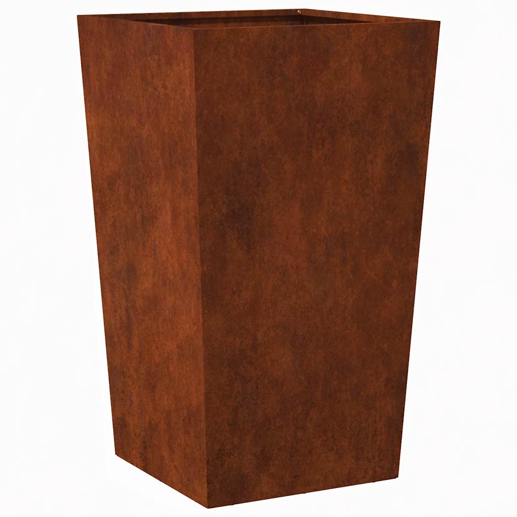 Vrtna sadilica antracit 45x45x75 cm Pohabani čelik