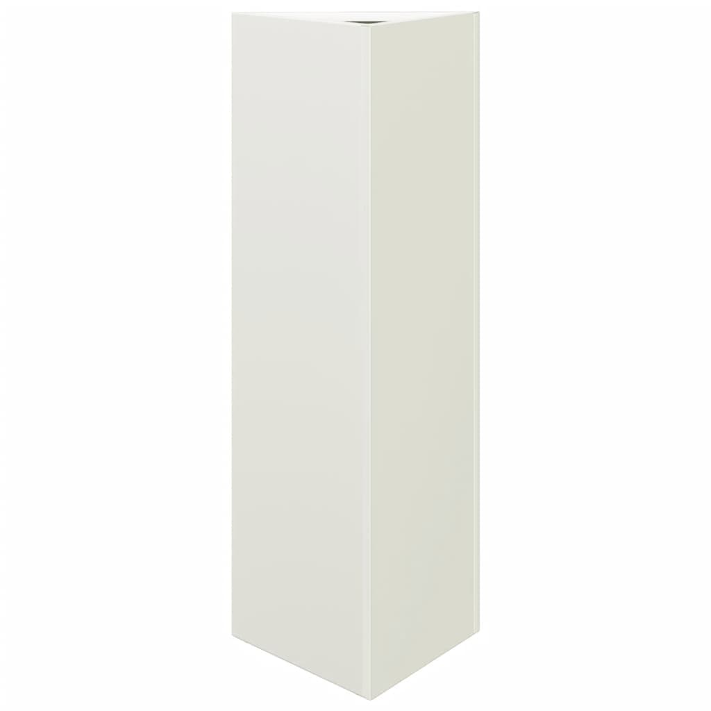 Vrtna sadilica bijela trokutasta 30 x 26 x 75 cm čelična