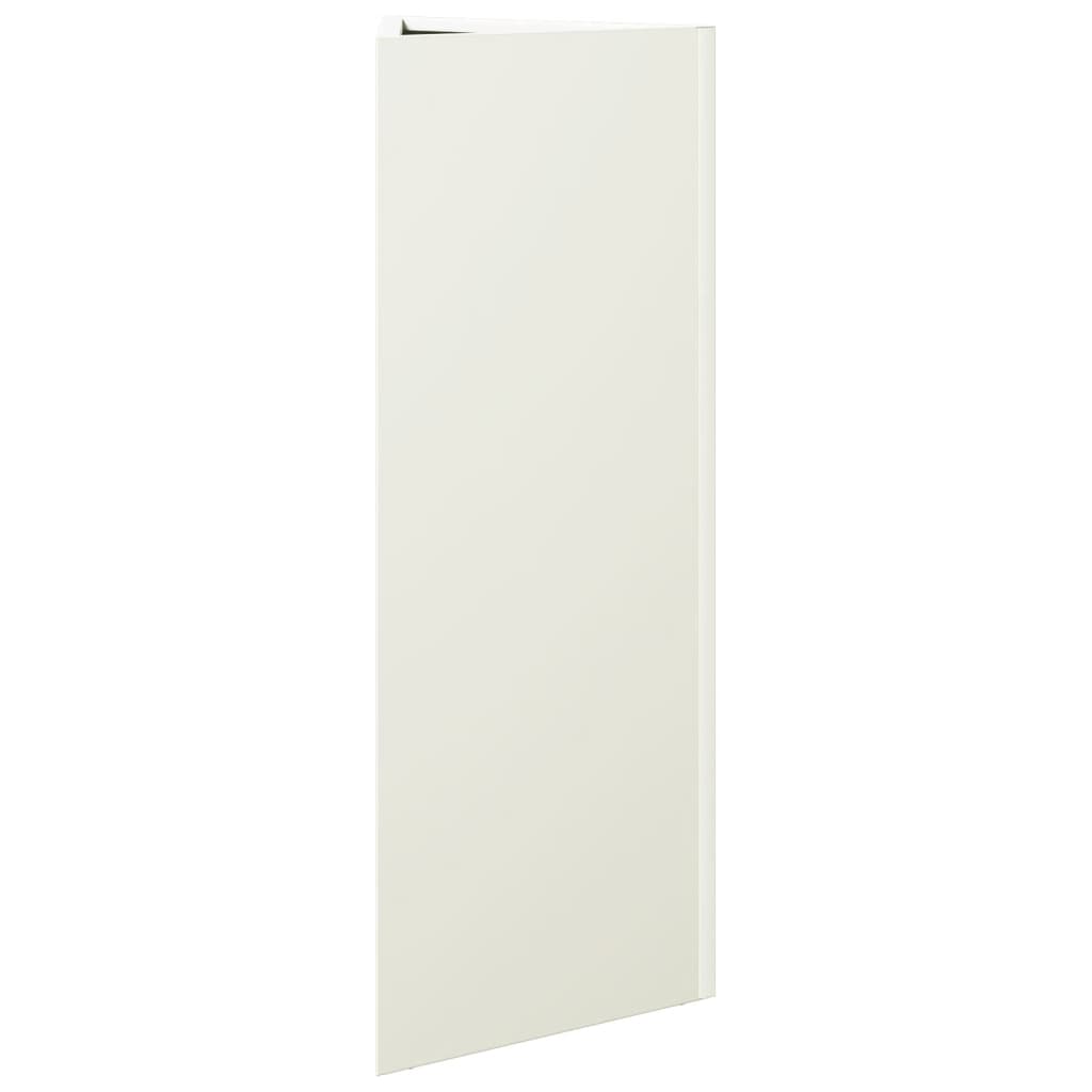 Vrtna sadilica bijela trokutasta 30 x 26 x 75 cm čelična