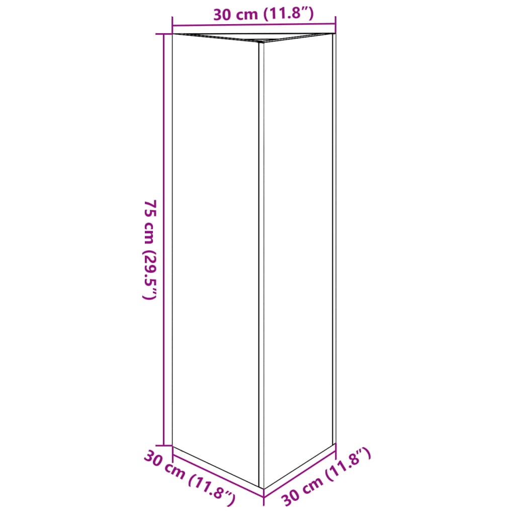 Vrtna sadilica maslinastozelena trokutasta 30x26x75 cm čelična