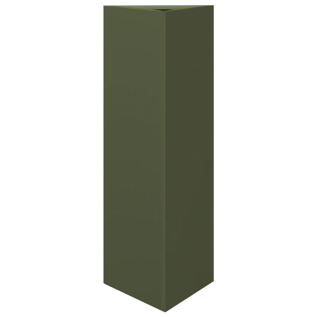 Vrtna sadilice 2kom maslinastozelena 30x26x75 cm čelična