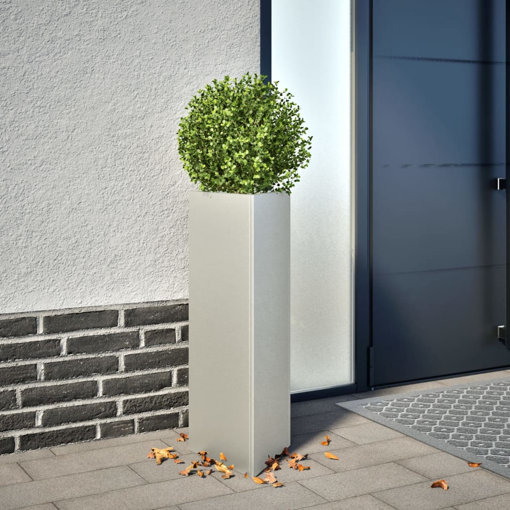 Vrtne sadilice 2kom trokutasta 30x26x75cm od nehrđajućeg čelika