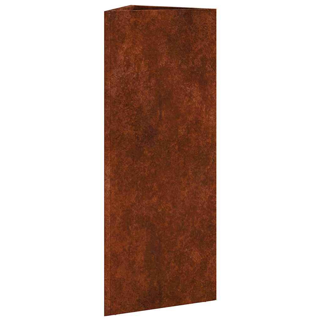 Vrtne sadilice 2kom trokutasta 30x26x75cm Pohabani čelik