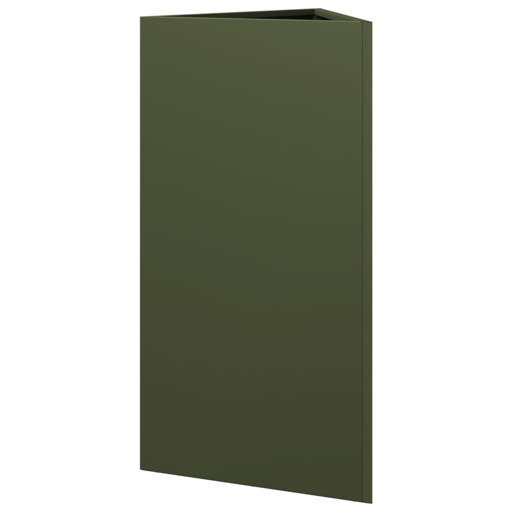 Vrtna sadilice 2kom maslinastozelena 40x34,5x75 cm čelična