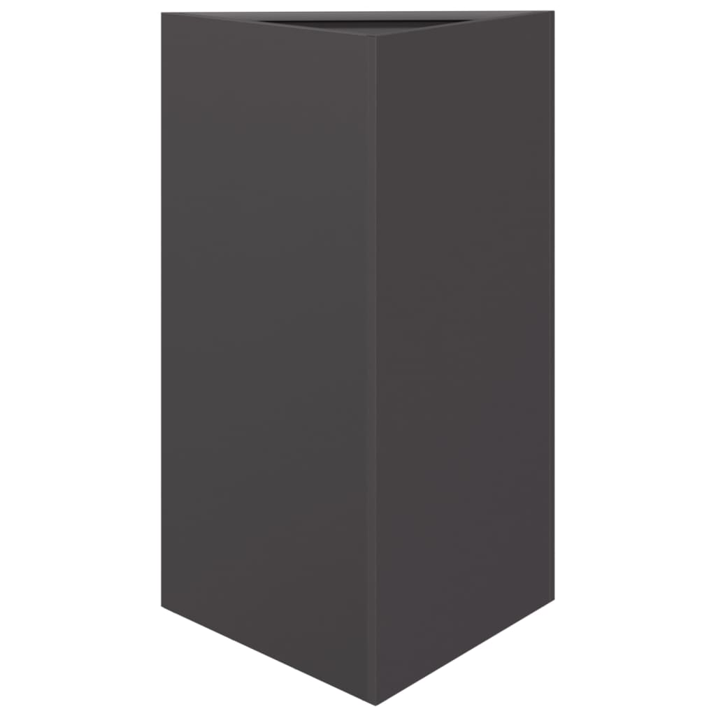 Vrtna sadilica crna trokutasta 50x43x75 cm čelična
