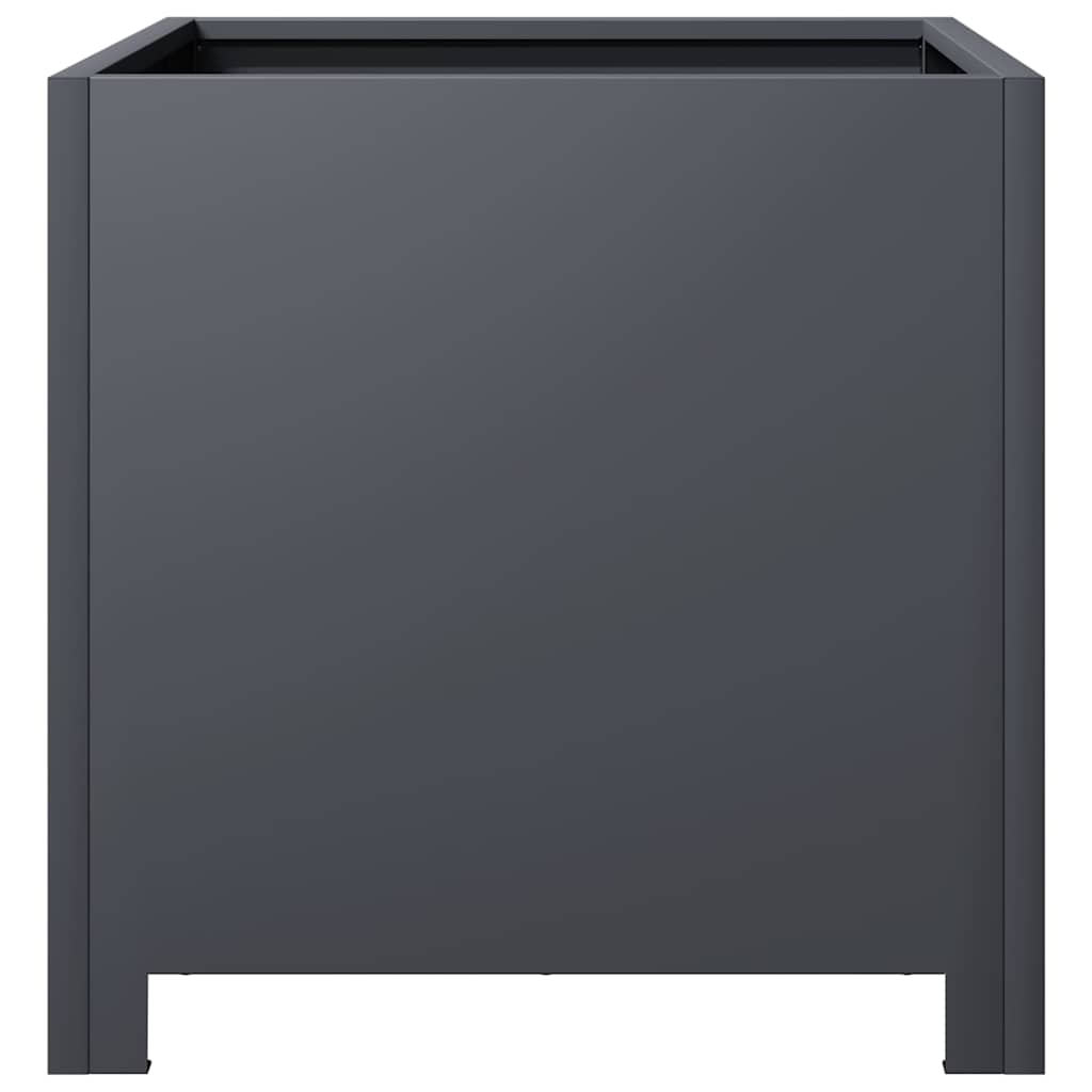 Vrtna sadilica antracit 40x40x40 cm čelična