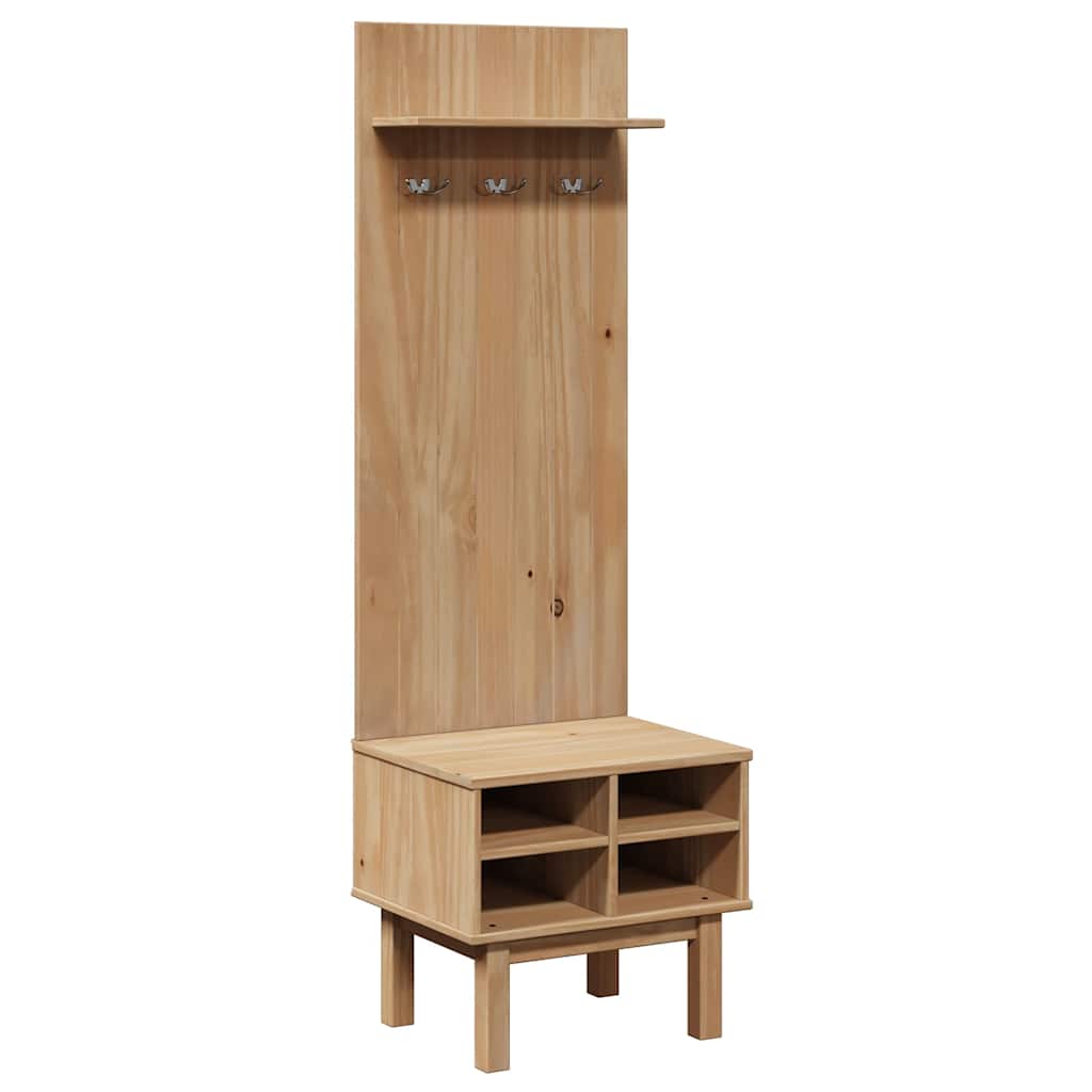 Element za predsoblje OTTA 50 x 40 x 160 cm od masivne borovine