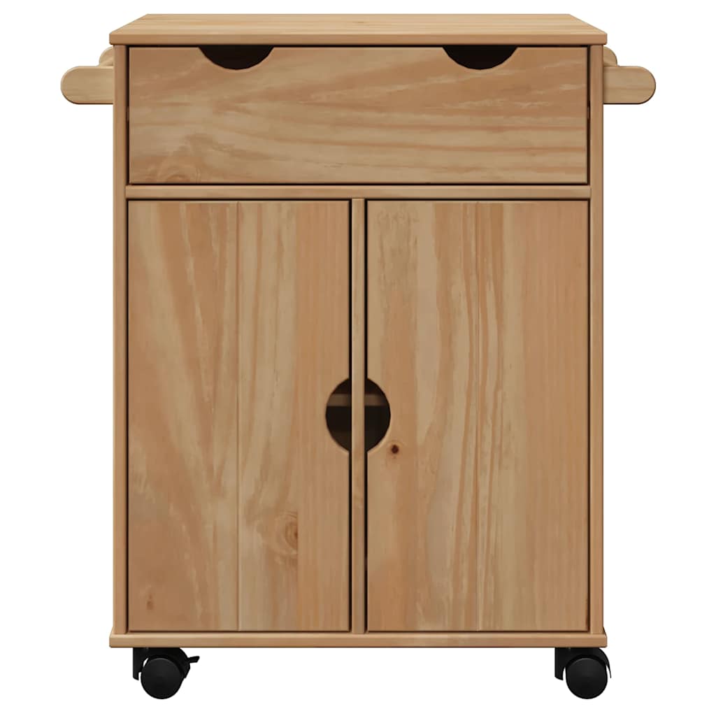 Kuhinjska kolica OTTA 59 x 45 x 80 cm od masivne borovine