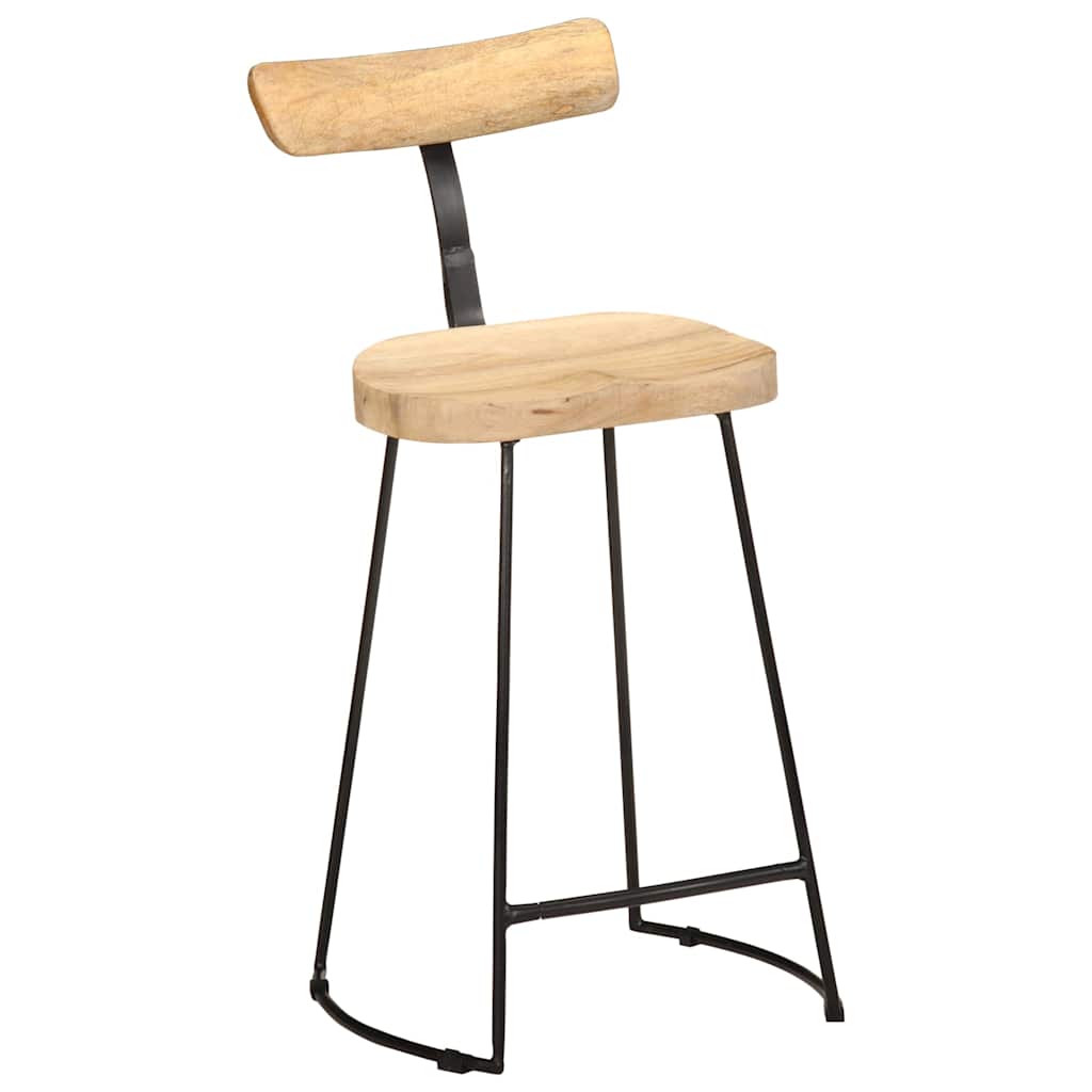 Barski stolci 2 kom 49x43x88 cm masivnog drva manga