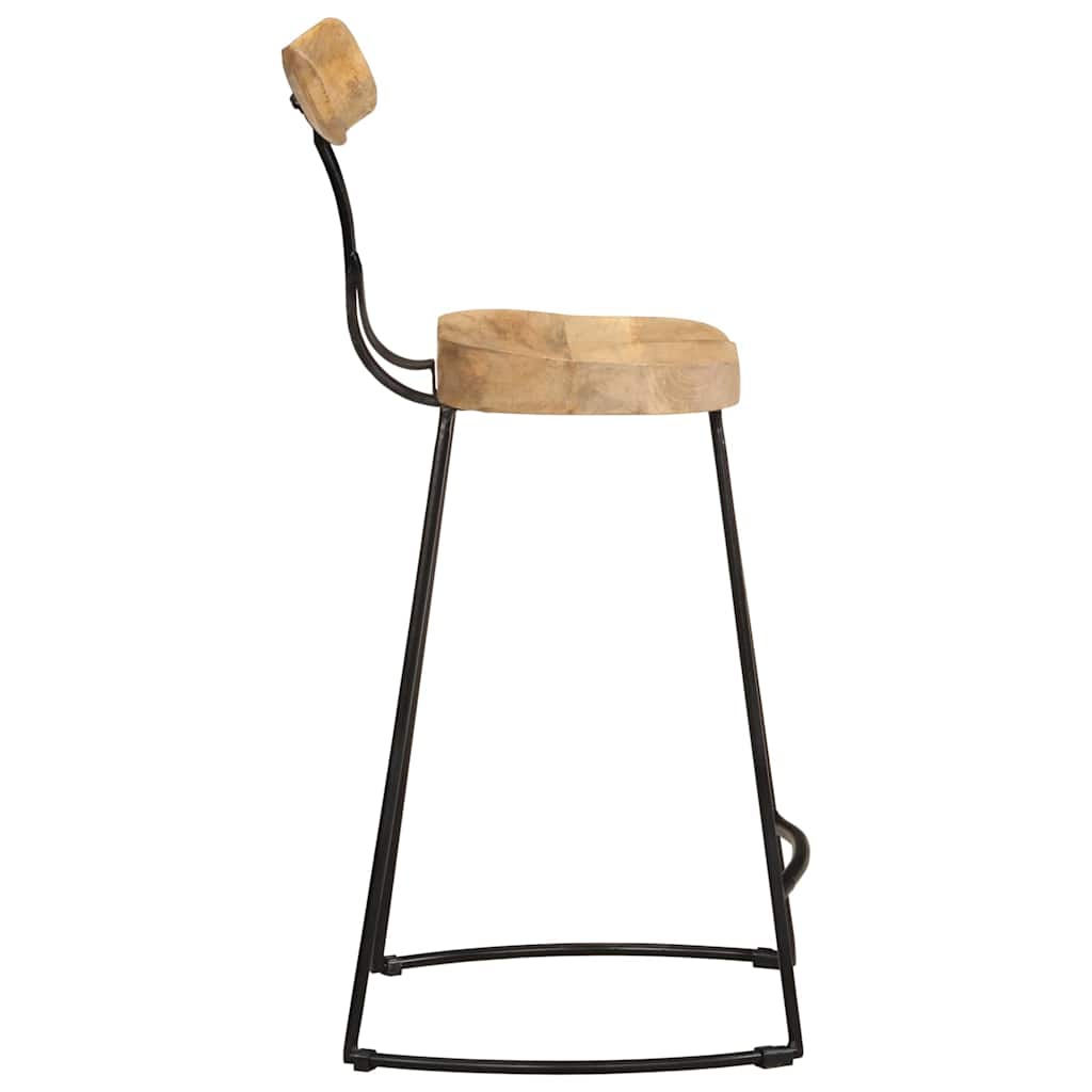 Barski stolci 2 kom 49x43x88 cm masivnog drva manga