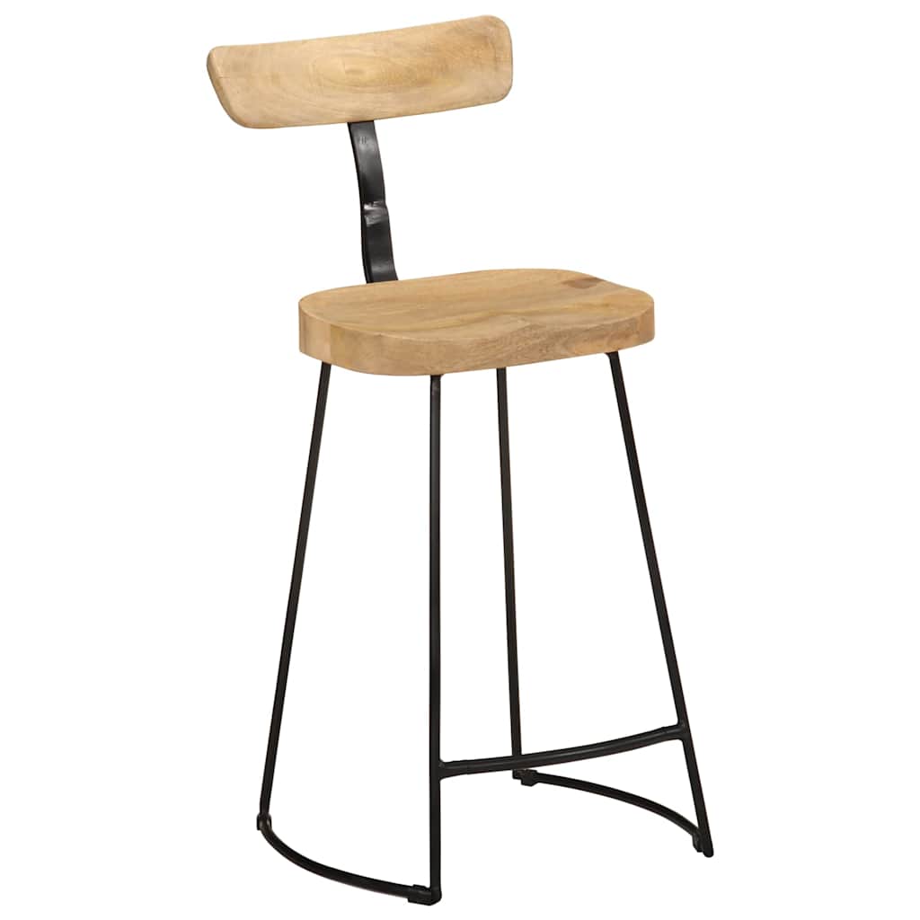 Barski stolci 2 kom 49x43x88 cm masivnog drva manga