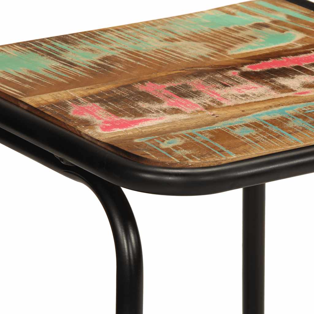 Barski stolci 2 kom 46x35,5x70 cm masivnog obnovljenog drva
