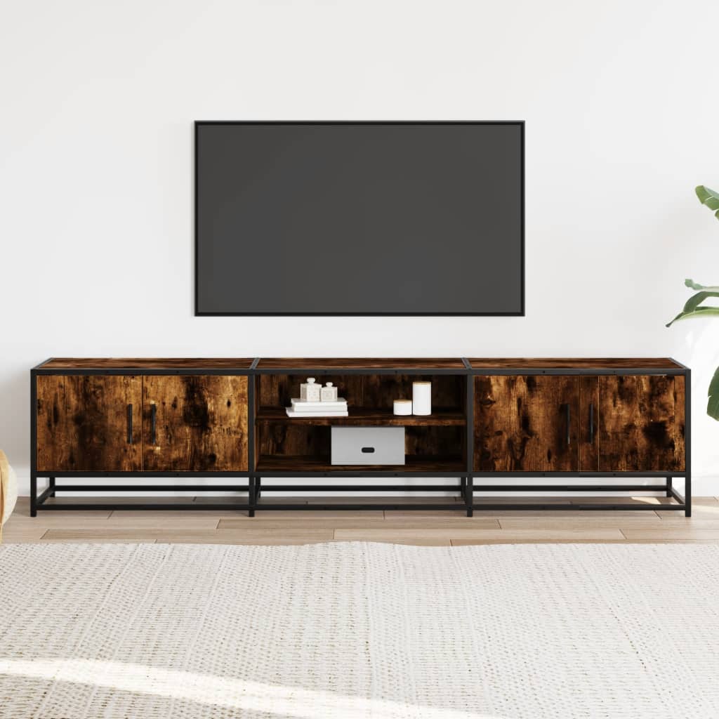 TV ormarić boja dimljenog hrasta 180x35x41 cm konstruirano drvo