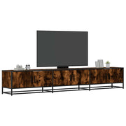 TV ormarić boja dimljenog hrasta 240x35x41 cm konstruirano drvo