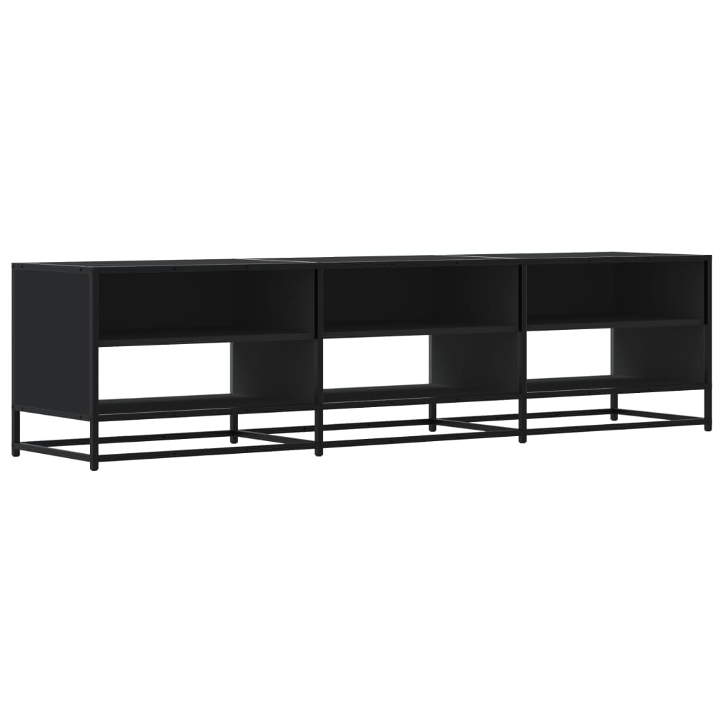 TV ormarić crni 180x40x46 cm od konstruiranog drva
