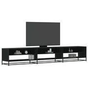 TV ormarić crni 270x40x46 cm izrađeno drvo