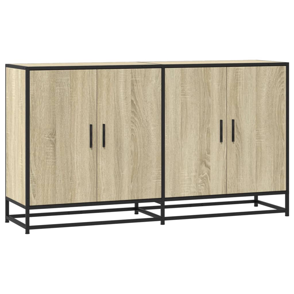 Komoda sonoma hrast 134x35x76 cm izrađeno drvo